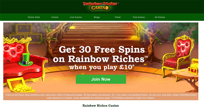 Rainbow Riches is one of the most successful casinos in the UK